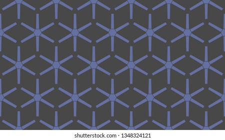 Blue color. Design for prints, textile, decor, fabric. for holiday decoration, holiday packaging. Vector seamless pattern