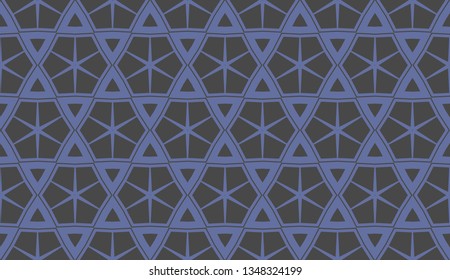 Blue color. Design for prints, textile, decor, fabric. for holiday decoration, holiday packaging. Vector seamless pattern