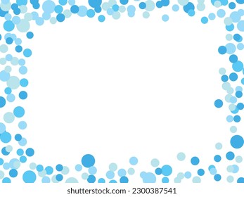 Blauer Farbton, verschiedene Farbtöne, Rahmen für Hochzeiten, Geburtstagskarte, Vektorgrafik