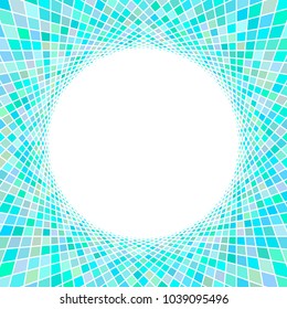 
Blue Color Digital Background with Moving Lines Perspective. Vector Illustration with Circle Frame.