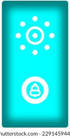 Blaue Farbtür und Design der Sicherheitskamera