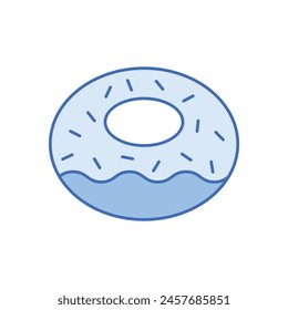 Icono de Vector de anillos azul