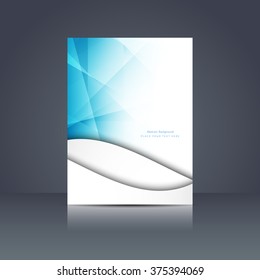 Blue color elegant flyer design