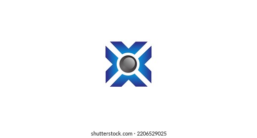 
blue color energy technology icon logo