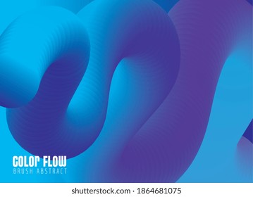 blue color flow poster in blue background vector illustration design