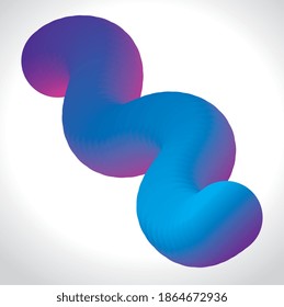 blue color flow poster in white background vector illustration design
