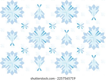 Blue Color Flower Star Pattern 