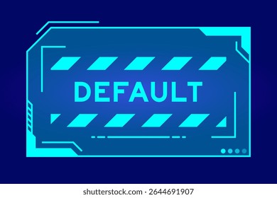 Cor azul do banner hud futurista que tem o padrão da palavra na tela da interface do usuário no fundo preto