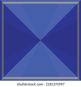 Blaue, geometrische abstrakte Vektormuster-Kunstwerke in einfacher Form. Kann auf Deckblätter, Bildschirmhintergründe, Stoffdrucke, Logos und Verpackungen angewendet werden.