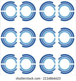 blue color geometric patterns on white background, decorative, textile, fabric, bow pattern, vector