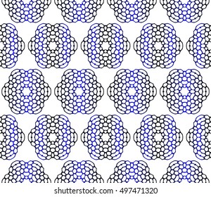 blue color geometry pattern. seamless. vector
