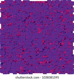 Blue color gradient background and square dots. Vector illustration EPS10.