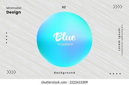 Blue color gradient texture. Minimalist design vector background can be used for cover designs, advertisements, banners and advertisements
