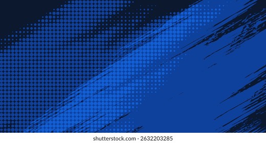 blue color HALFTONE pattern gradient grunge texture background.