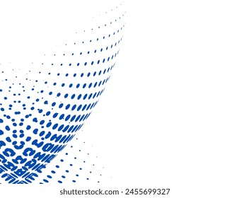 Blue color Halftone vector icon isolated in white background