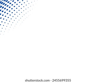 Blue color Halftone vector icon isolated in white background