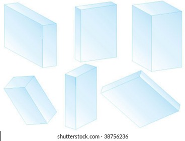 Blue color ice feel boxes