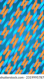 Blue color isolated chain background, in upward extend style. Great for mobile screens etc