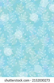 blue color Leaf vector illustration design wallpaper background collection