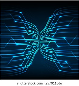 blue color Light Abstract Technology background for computer graphic website internet and business. circuit. text box. label. card.