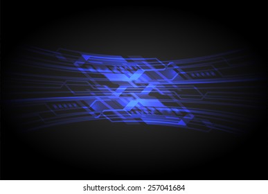 blue color Light Abstract Technology background for computer graphic website internet and business. circuit. black background.label. card