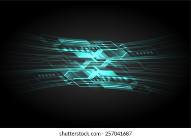 blue color Light Abstract Technology background for computer graphic website internet and business. circuit. black background.label. card