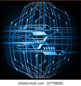 blue color Light Abstract Technology background for computer graphic website internet and business. circuit. black background. text box. label. card.