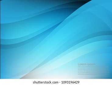 Blue color and light geometric gradient illustration texture abstract vector background