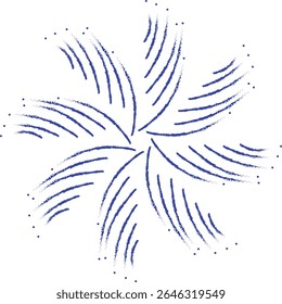 blue color line pattern mandala