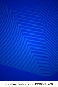 Blue color. Linear background. Design elements. Wave of many gray lines. Protective layer banknotes, certificates template. Vector Vector lines of different thicknesses from thin to thick EPS10