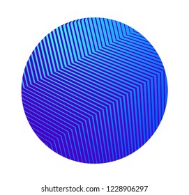 Blue color. Linear background. Design elements. Wave of many gray lines. Protective layer banknotes, certificates template. Vector Vector lines of different thicknesses from thin to thick EPS10
