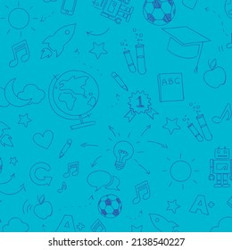 blue color linear patterns on blue background, vector