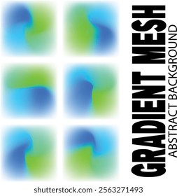 blue color liquid gradient mesh