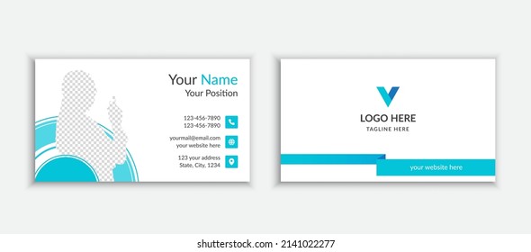 Blue Color Medical Business Card Template