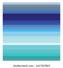 Blue color palette vector illustration