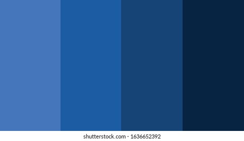 Blue color palette vector illustration