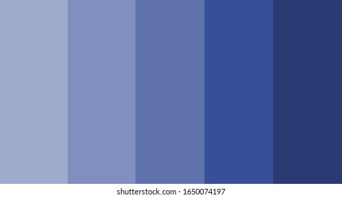 Blue color palette vector illustration