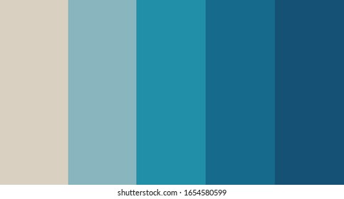 vector Blue palette color