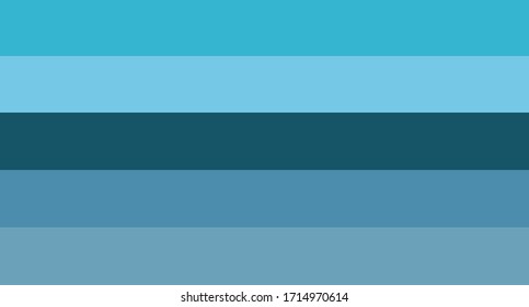 Blue color palette vector illustration