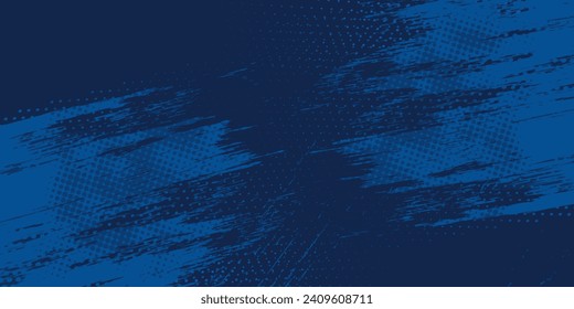 blue color pattern gradient grunge texture background. Dots pop art comics sport style vector illustration Abstract background dark blue with modern corporate concept arts anstract