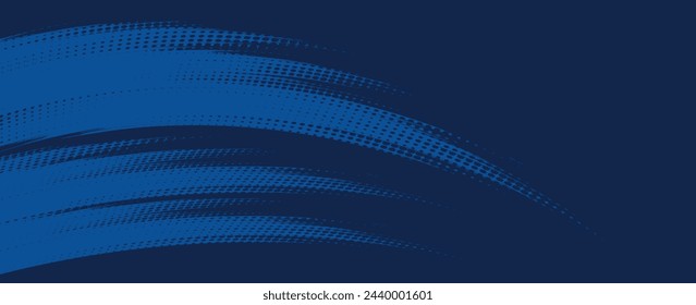 blue color pattern gradient grunge texture background. Dots pop art comics sport style vector illustration Abstract background dark blue with modern corporate concept