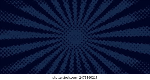blue color pattern gradient grunge texture background. Dots pop art comics sport style vector illustration Abstract background dark blue with modern corporate concept
