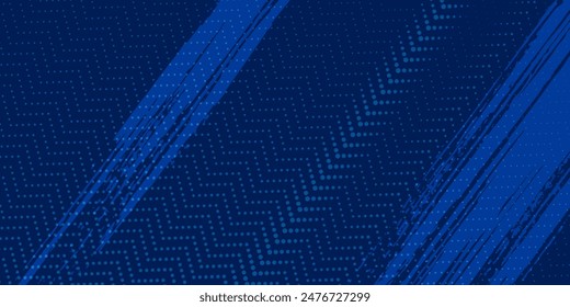 blue color pattern gradient grunge texture background. Dots pop art comics sport style vector illustration Abstract background dark blue with modern corporate concept