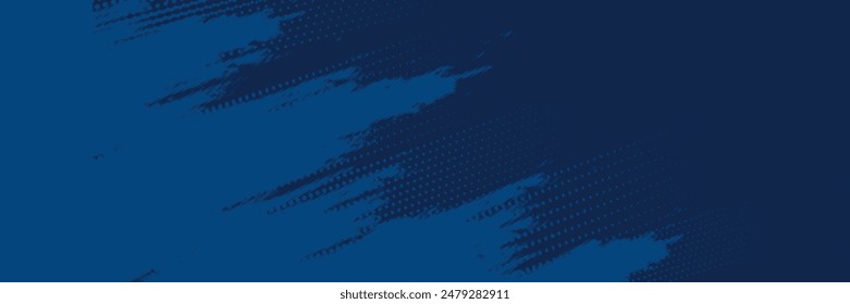 blue color pattern gradient grunge texture background. Dots pop art comics sport style vector illustration Abstract background dark blue with modern corporate concept