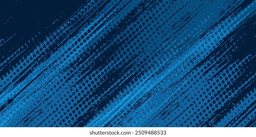 Fondo de textura grunge degradado de patrón de color azul.