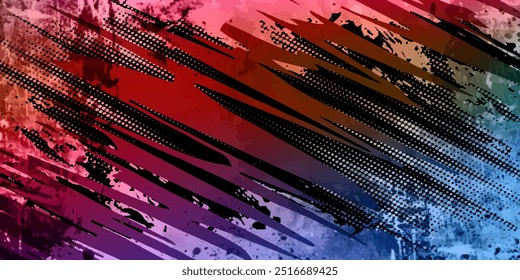 Fondo de textura grunge degradado de patrón de color azul.