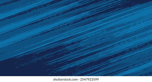 Fondo de textura grunge degradado de patrón de color azul. Ilustración vectorial de estilo deportivo de cómics de arte pop de puntos 