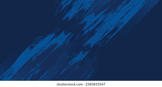 blue color pattern gradient grunge texture background. Dots pop art comics sport style vector illustration Abstract background dark blue with grunge speed lines modern corporate concept vector