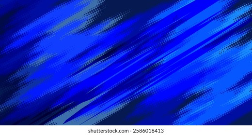 blue color pattern gradient grunge texture background. Dots pop art comics sport style vector illustration Abstract background dark blue with modern corporate concept	