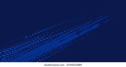 blue color pattern gradient grunge texture background. Dots pop art comics sport style vector illustration Abstract background dark blue with modern corporate concept